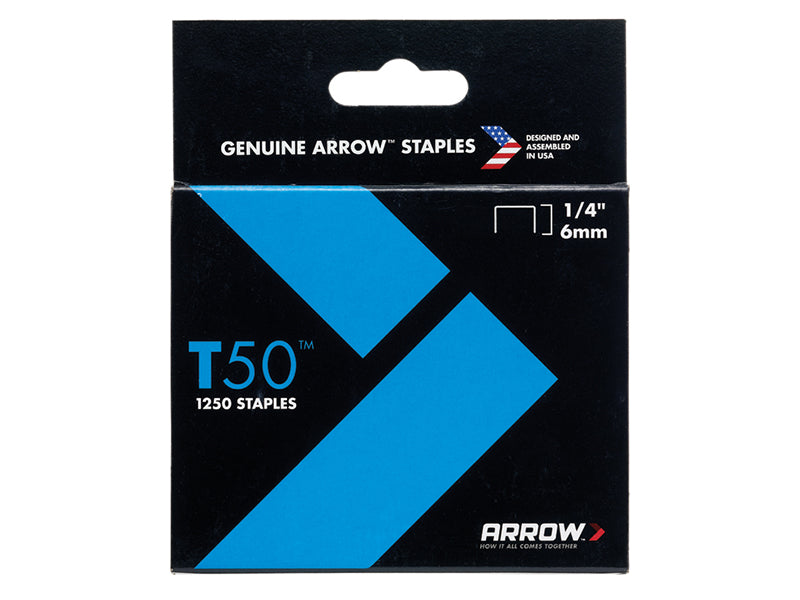 T50 Staples Multi Pack 6mm  10mm & 12mm (Box 1875, 3 x 625)