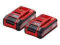 PLUS Power X-Change Battery Twin Pack 18V 2 x 4.0Ah Li-ion