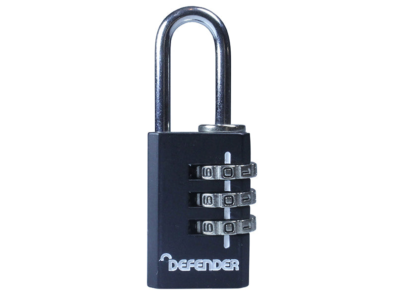 Black Die-Cast Combination Padlock 20mm                                         
