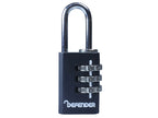 Black Die-Cast Combination Padlock 20mm                                         