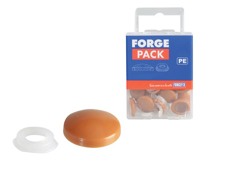 Domed Cover Cap Light Brown No. 6-8 ForgePack 20                                