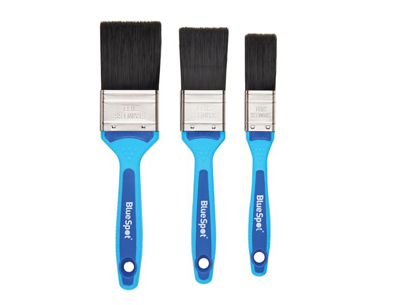 Soft Grip Synthetic Paint Brush Set, 3 Piece                                    