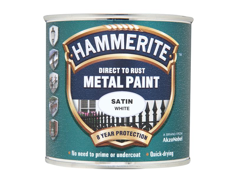 Direct to Rust Satin Finish Metal Paint Black 250ml