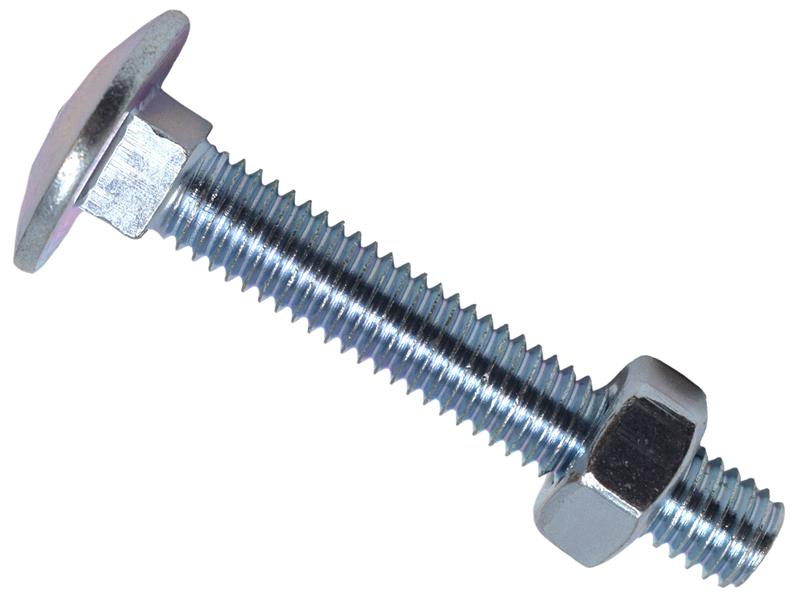 Cup Square Hex Bolt & Nut ZP M10 x 70mm Box 25