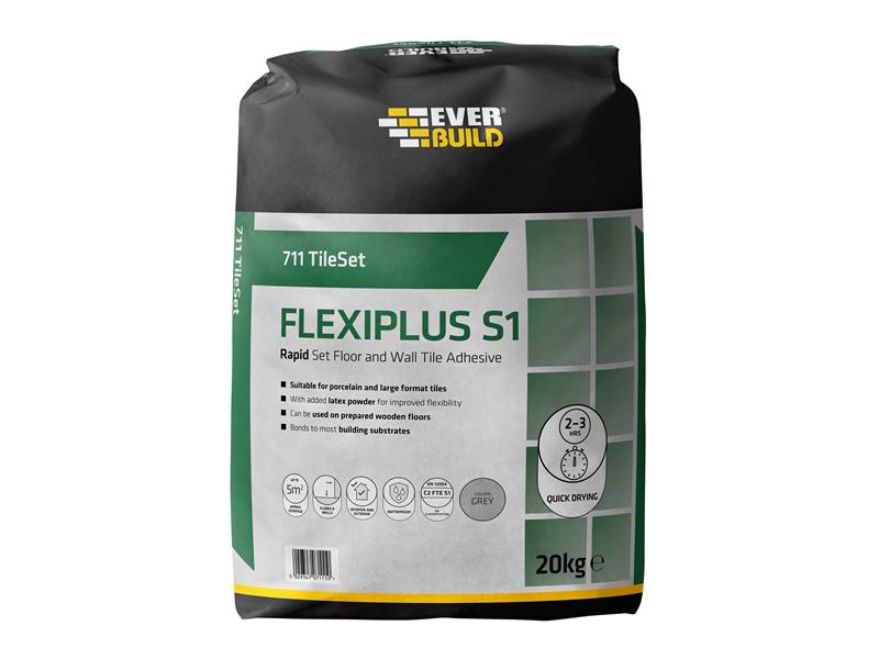 711 TileSet Flexiplus Tile Adhesive White 20kg
