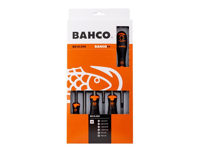 B219.006 BAHCOFIT Screwdriver Set, 6 Piece                                      