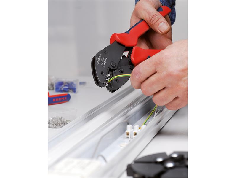 97 33 02 MultiCrimp® Crimping Pliers with 5 Quick Change Cartridges             