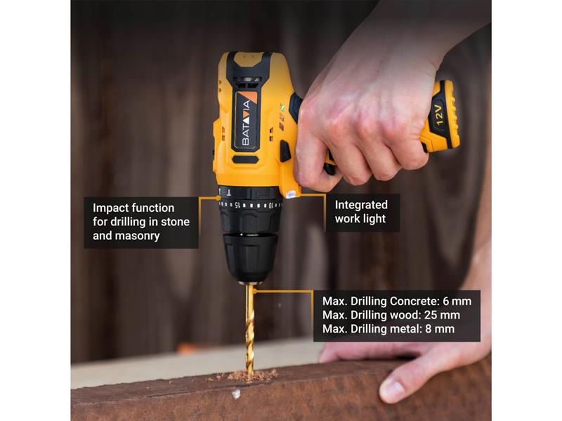 FIXXPACK Combi Drill 12V Bare Unit                                              