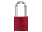 72/40mm Aluminium Padlock 40mm Long Shackle Red Keyed Alike TT0216262           
