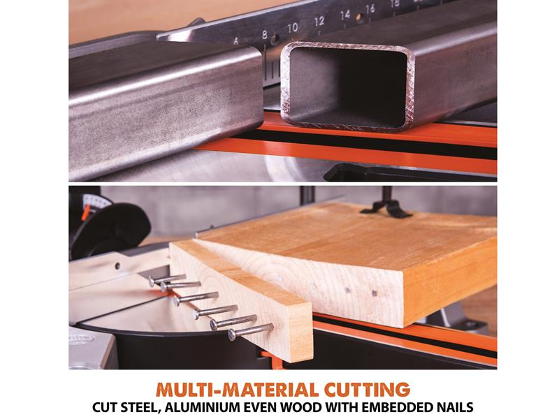 R210SMS-300+ Pro Multi-Material Sliding Mitre Saw 210mm 1500W 240V              