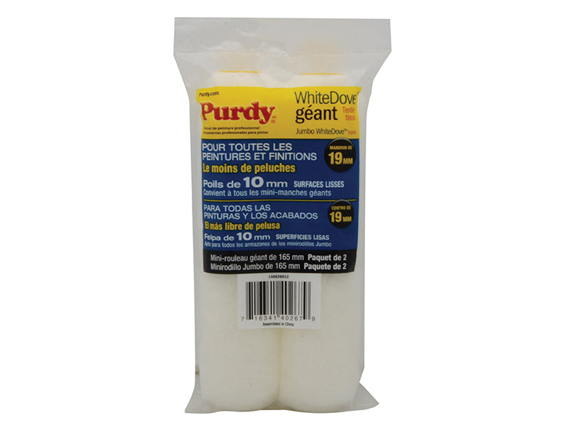 Jumbo Mini White Dove™ Sleeve 165 x 19mm (6.1/2 x 3/4in) (Pack 2)