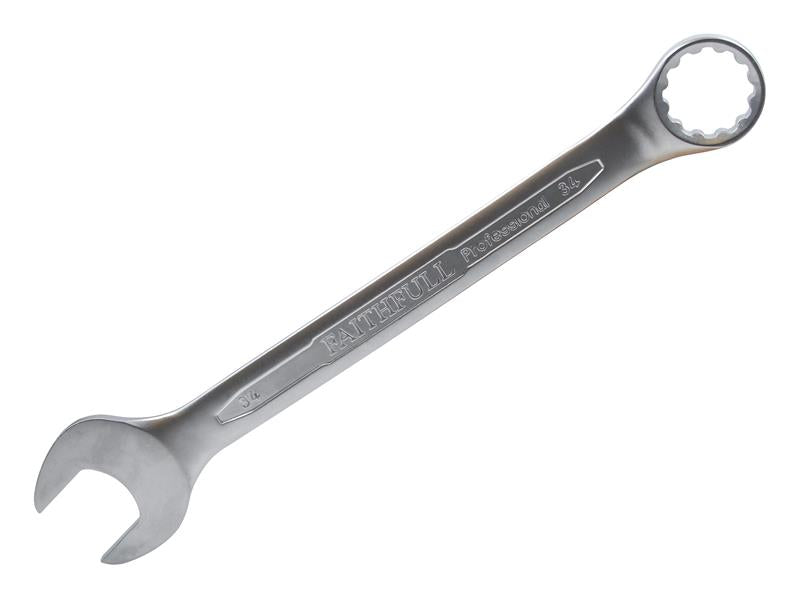 Combination Spanner CV Satin Finish 34mm                                        