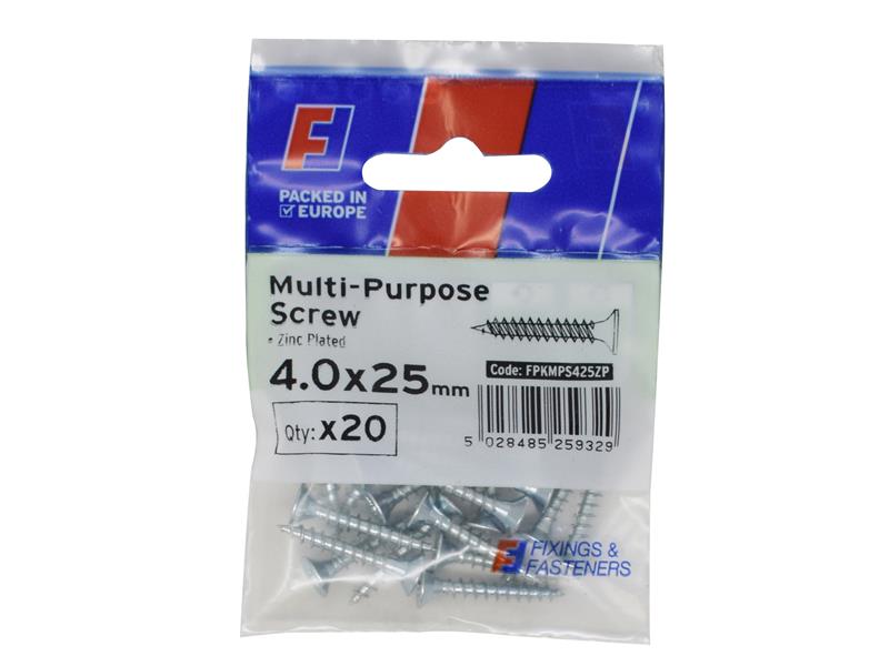 Multi-Purpose Pozi Screw CSK ST ZP 5.0 x 90mm ForgePack 10