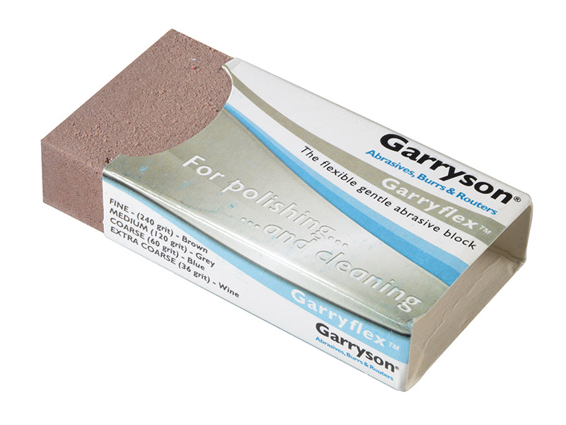 Garryflex™ Abrasive Block - Fine 240 Grit (Brown)                               