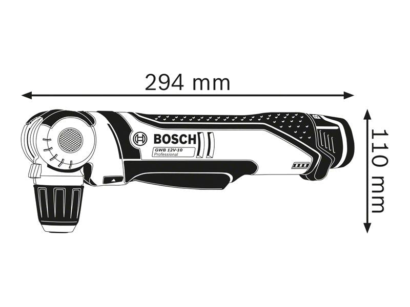 GWB 12V-10 Professional Angle Drill 12V Bare Unit                               