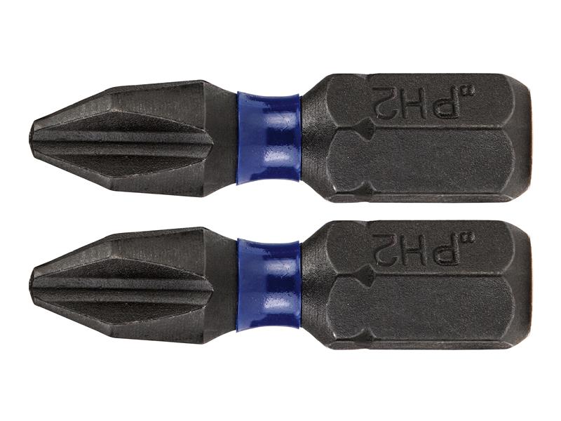 Impact Pro Performance Screwdriver Bits PH2 25mm (Pack 2)                       