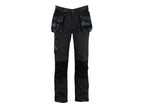 Dixon Slim Fit Trousers Grey/Black Waist 38in Leg R