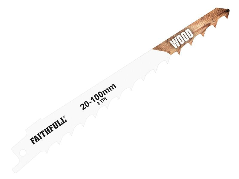 S811H Sabre Saw Blade Wood 150mm 10 TPI (Pack 5)