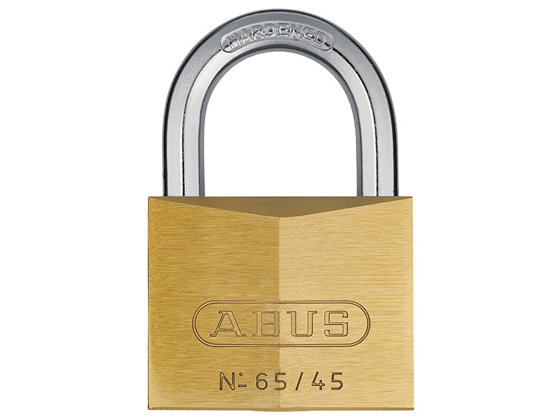 65/40mm Brass Padlock 63mm Long Shackle Keyed Alike 6405