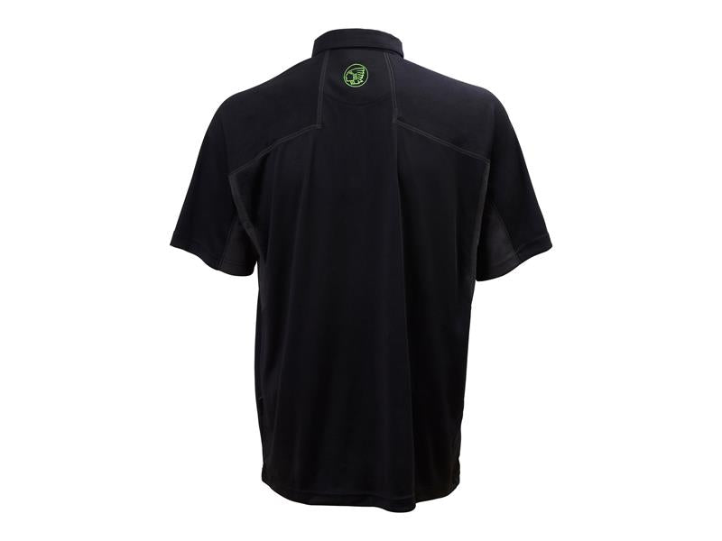 Langley Black Performance Polo Shirt - L (41/43in)                              