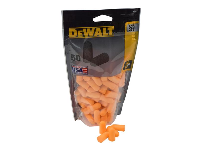 DPG12 Disposable Foam Earplugs Pack of 50