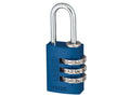 145/40 40mm Aluminium Combination Padlock Yellow 49535
