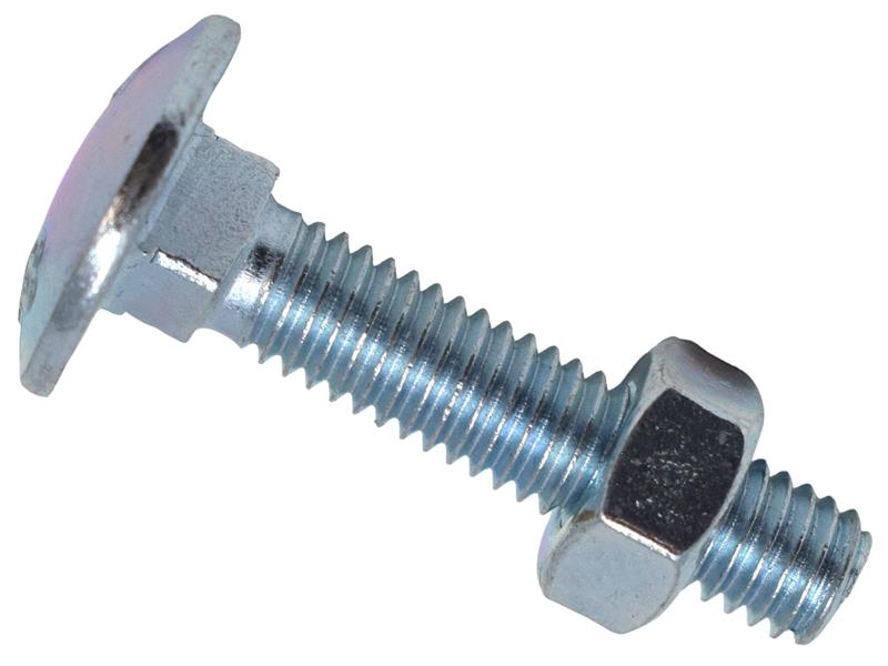 Cup Square Hex Bolt & Nut ZP M10 x 70mm Box 25