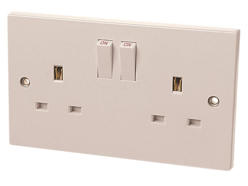Switched Socket 2-Gang 13A