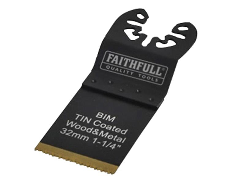 Multi-Functional Tool Bi-Metal Flush Cut TiN Coated Blade 32mm                  