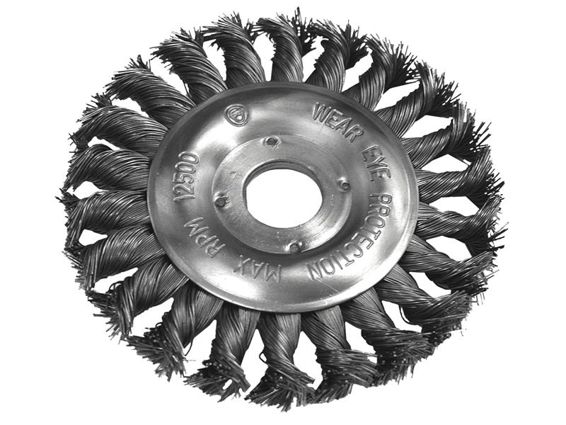 Circular Wire Brush 115 x 12mm M14x2 Bore, 0.35mm Wire                          