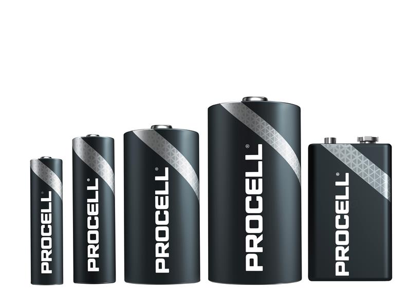 D Cell PROCELL® Alkaline Batteries (Pack 10)