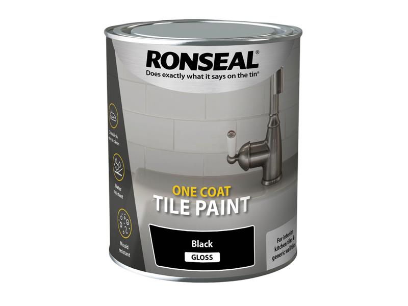 One Coat Tile Paint White Satin 750ml