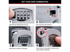 5400E Portable Shackled Combination Key Lock Box (Up To 3 Keys)