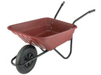 90L Pink Polypropylene Wheelbarrow - Puncture Proof