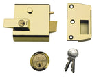 P1 Double Security Nightlatch 60mm Backset DMG Dark Grey Finish Visi