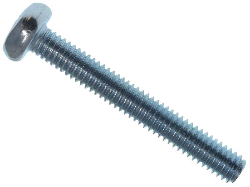 Machine Screw Pozi Compatible Pan Head ZP M6 x 50mm Box 25