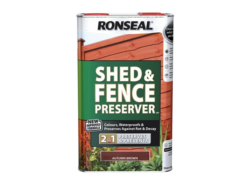 Shed & Fence Preserver Light Brown 5 litre