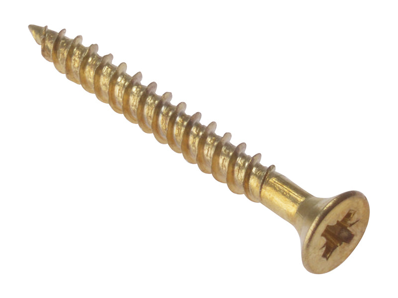 General Purpose Pozi Compatible Screw CSK TT Electro Brass 5/8in x 6 Box 200