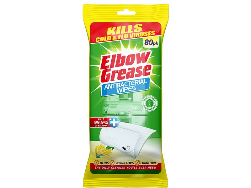 Anti-Bacterial Multi-Surface Wipes Lemon x 80 EG185