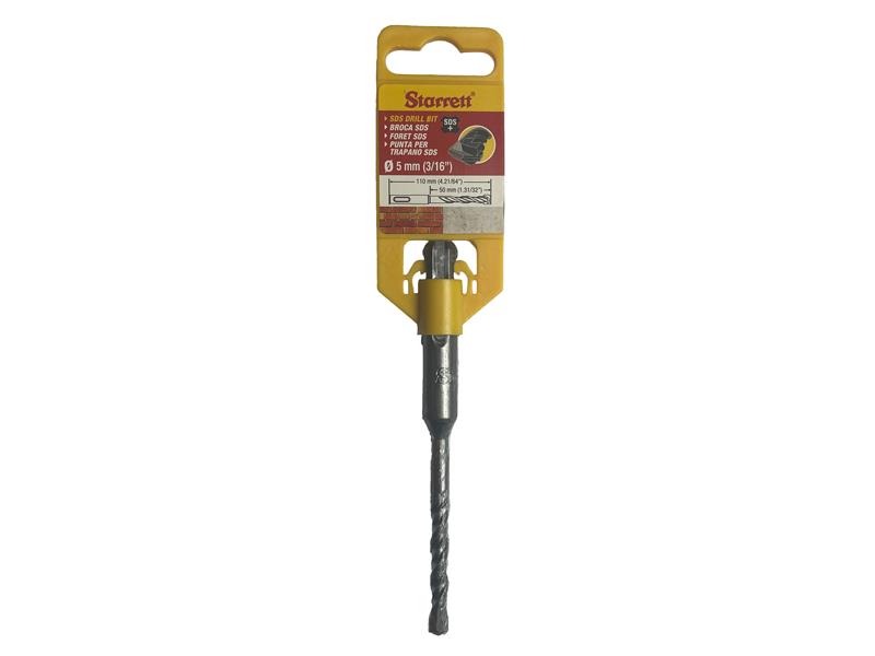 SDS Plus 2 Point Drill Bit Set, 9 Piece
