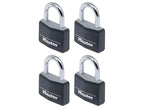 Aluminium Black Vinyl Cover 50mm Padlock 4-Pin
