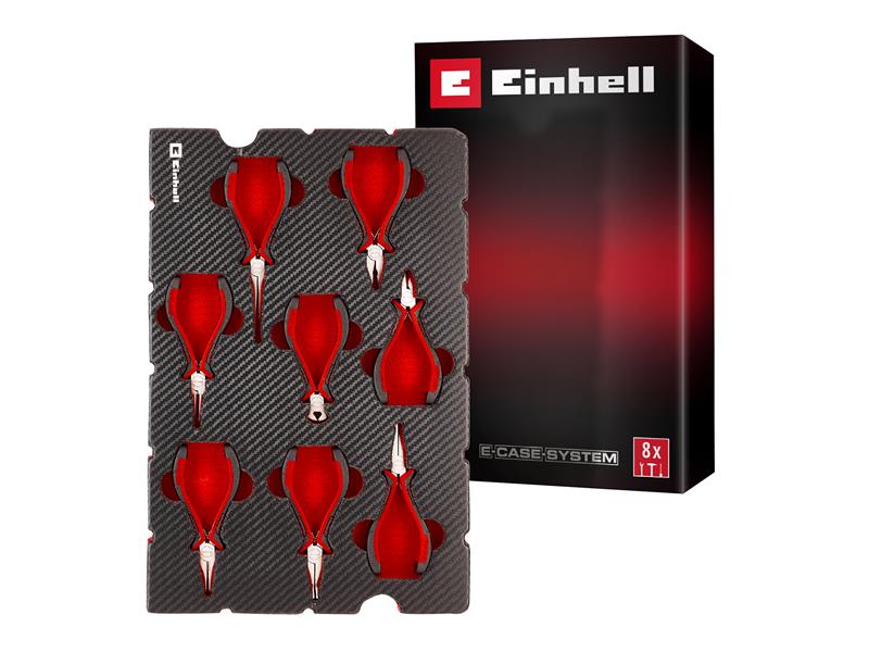 E-Case Inlay Precision Pliers Set, 8 Piece