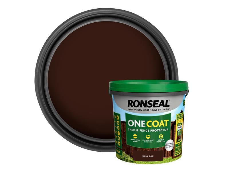 One Coat Shed & Fence Protection Tudor Black Oak 5 litre