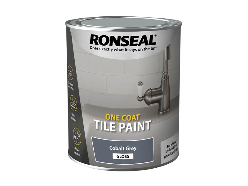 One Coat Tile Paint White Satin 750ml