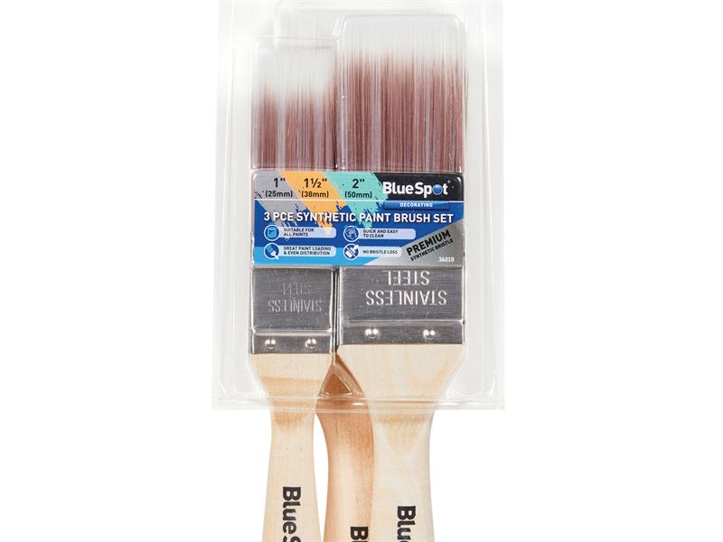 Synthetic Paint Brush Set, 3 Piece                                              