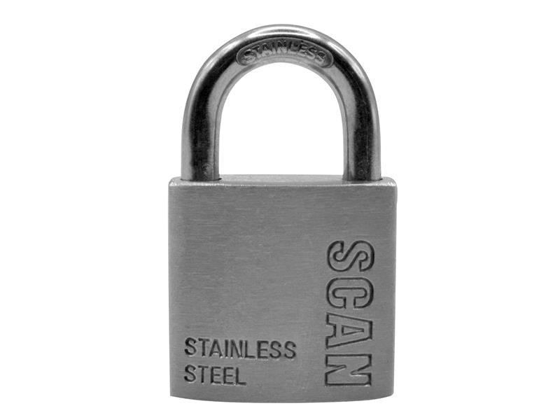 Stainless Steel Padlock 50mm Long Shackle