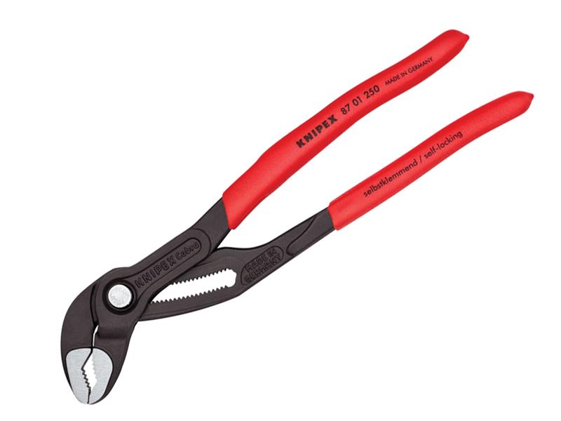 87 01 250 Cobra® High-Tech Water Pump Pliers Plastic Coated Grip 250mm