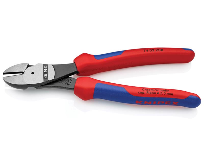74 02 200 High Leverage Diagonal Cutters Comfort Handles 200mm                  