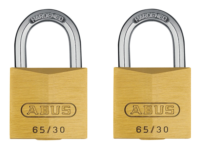 65/40mm Brass Padlock 63mm Long Shackle Keyed Alike 6405