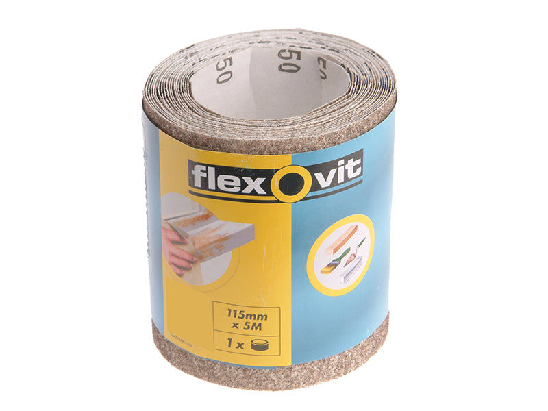 General Purpose Sanding Roll 115mm x 5m Fine 180G